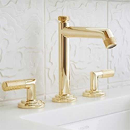 gold bathroom faucet