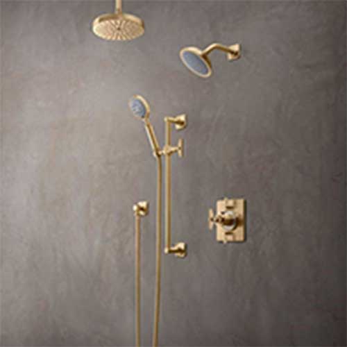 gold shower head